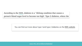 www.nhs.uk/conditions/diabetes/
 