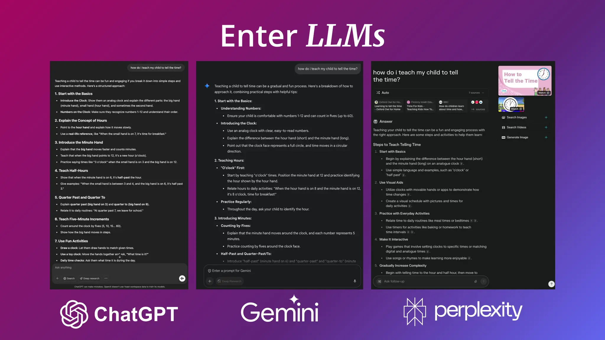 Enter LLMs
 