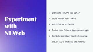 From Schema to Conversation: Transforming Structured Data with NLWeb ...