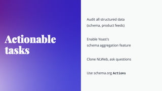 From Schema to Conversation: Transforming Structured Data with NLWeb ...