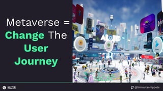 @5minutesnippets
Metaverse =
Change The
User
Journey
 