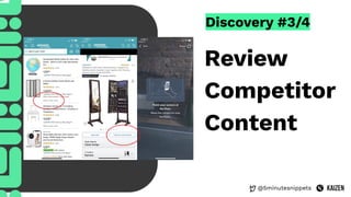 @5minutesnippets
Discovery #3/4
Review
Competitor
Content
 