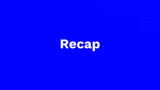 The picture can’t be displayed.
Recap
 