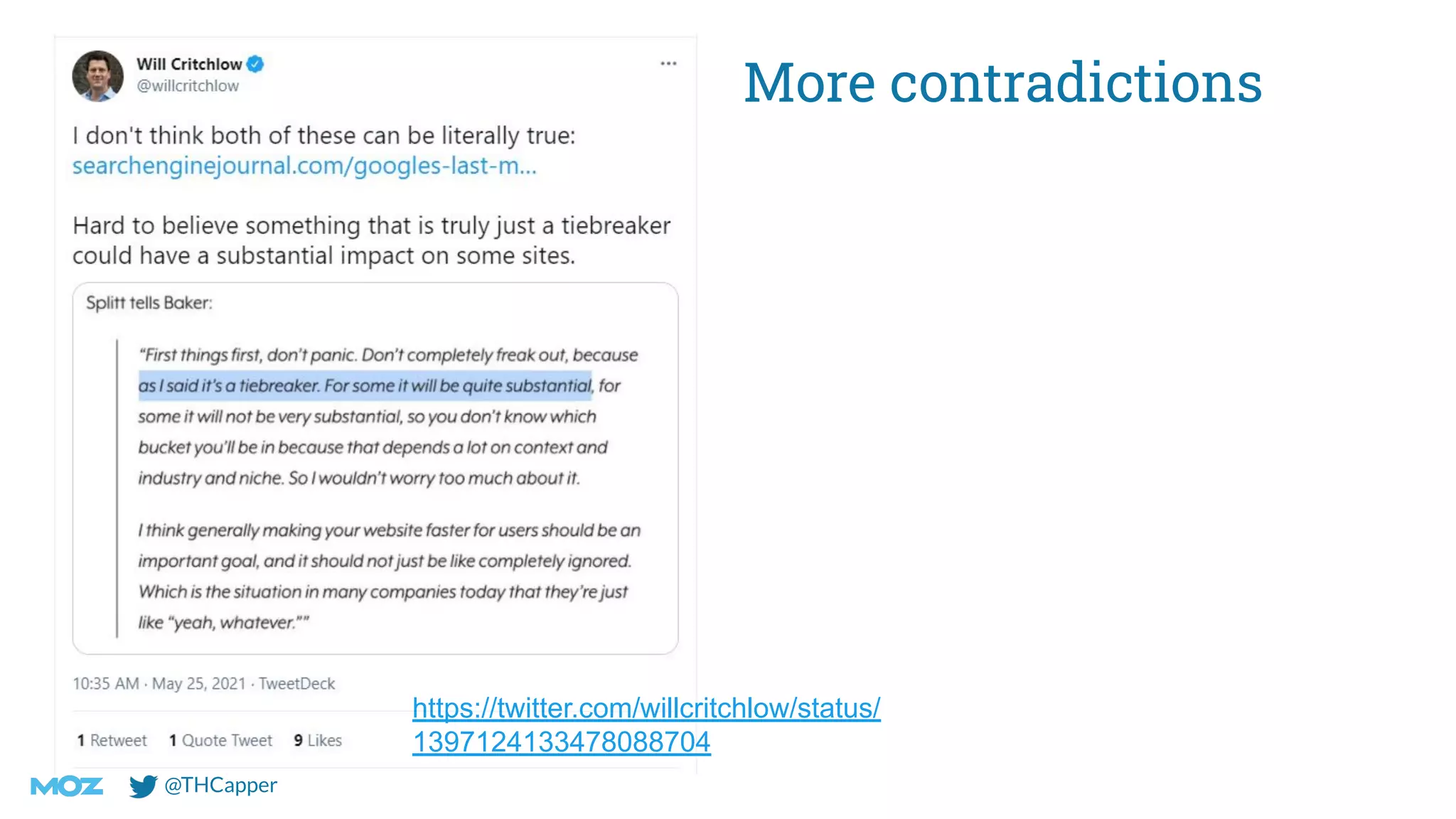 @THCapper
More contradictions
https://twitter.com/willcritchlow/status/
1397124133478088704
 