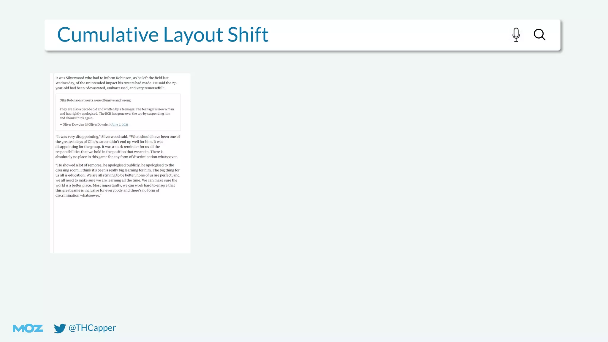 @THCapper
Cumulative Layout Shift
 