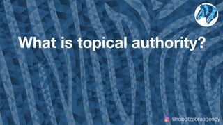 What is topical authority?
@robotzebraagency
 