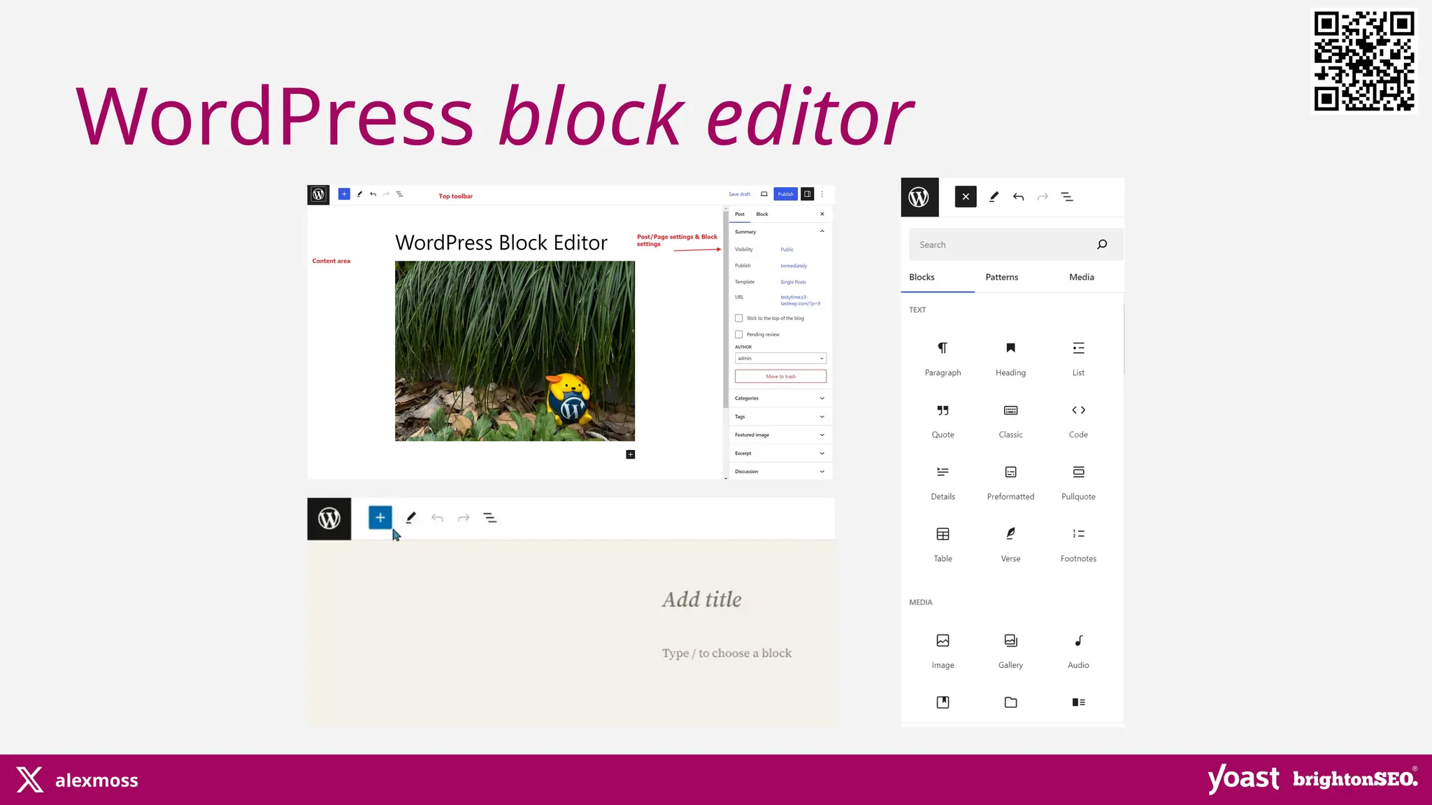 alexmoss
WordPress block editor
 