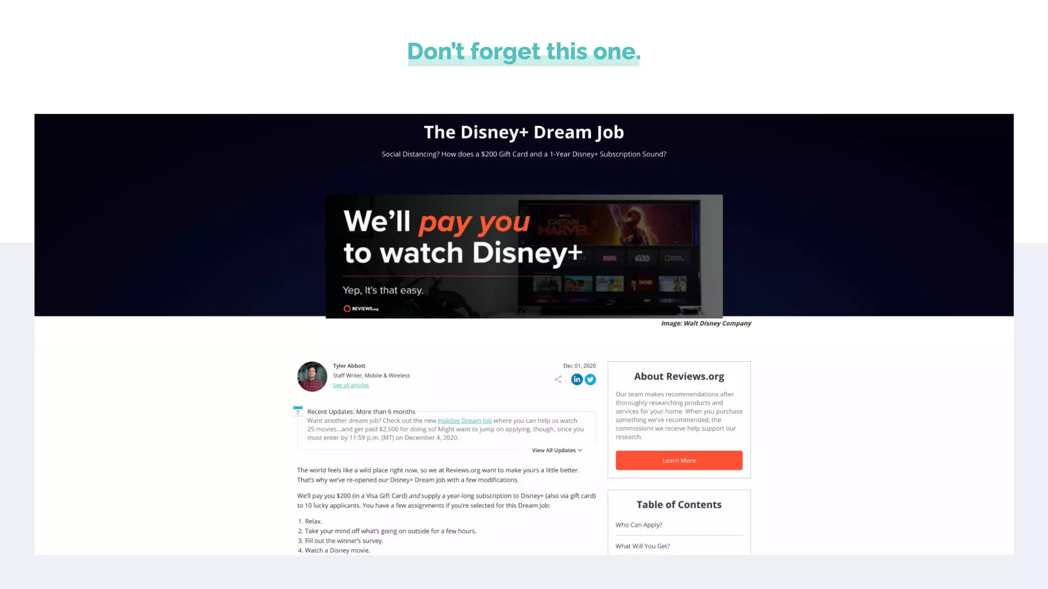 Don’t forget this one.
 