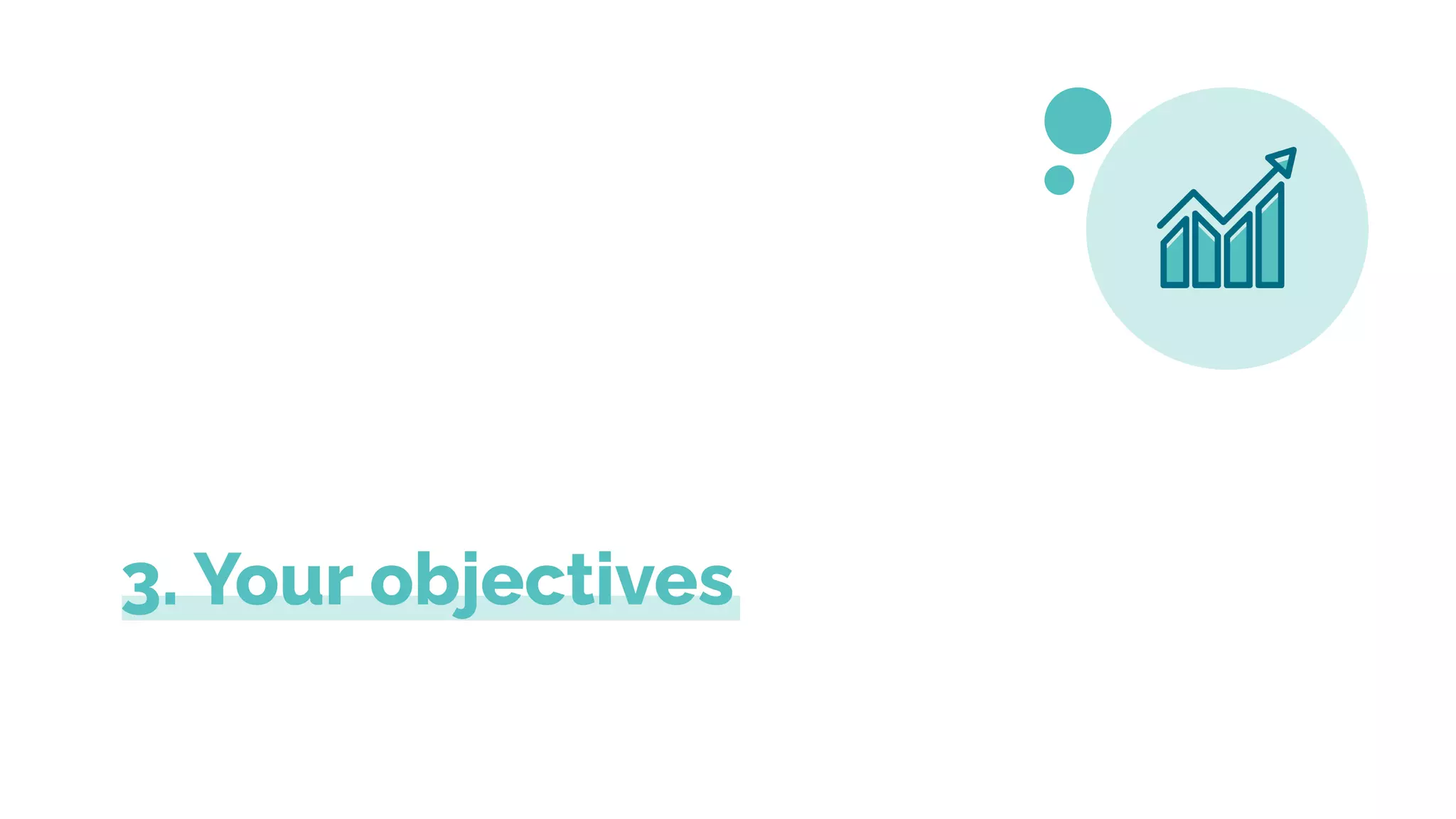 3. Your objectives
 
