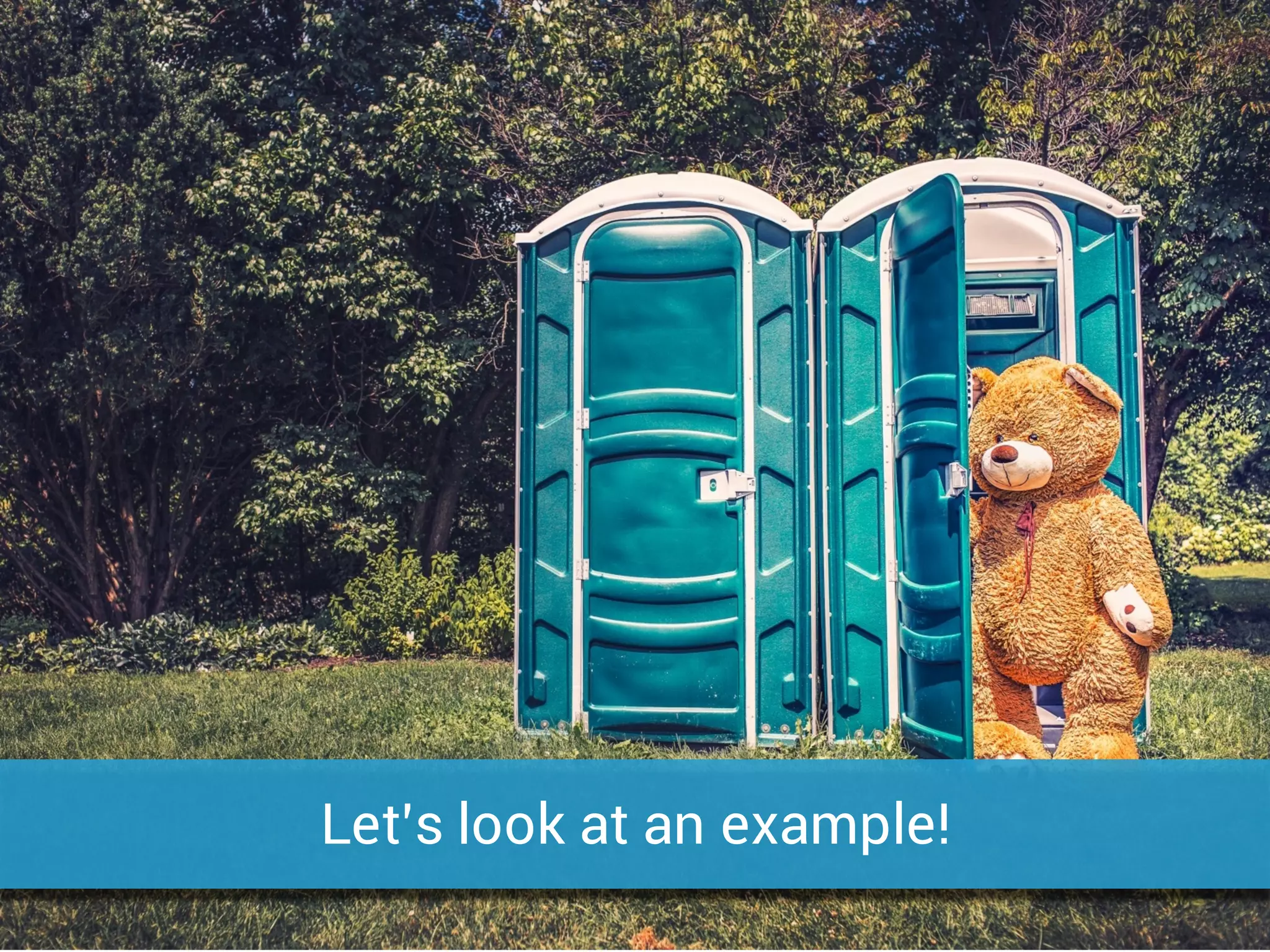 Let’s look at an example!
 