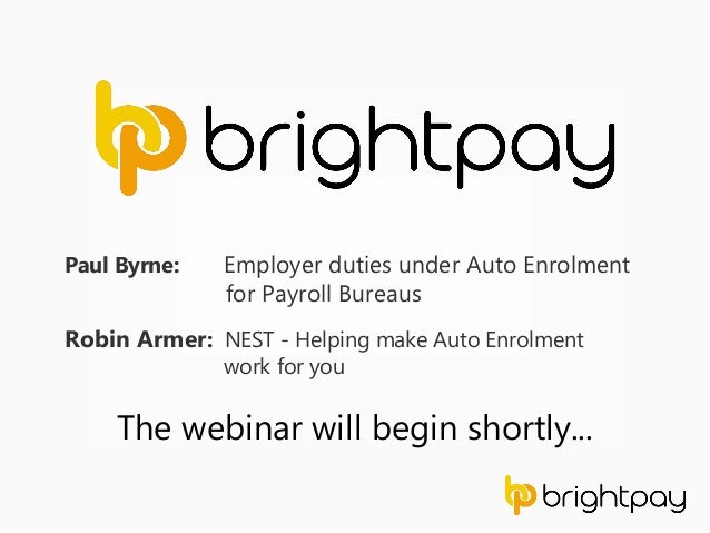 brightpay employer duties under auto enrolment for payroll bureaus payroll duties