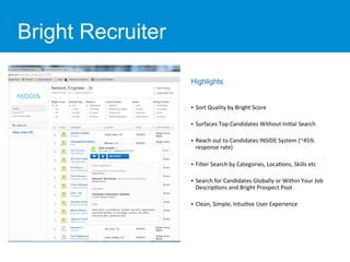 Bright recruiter presentation | PDF