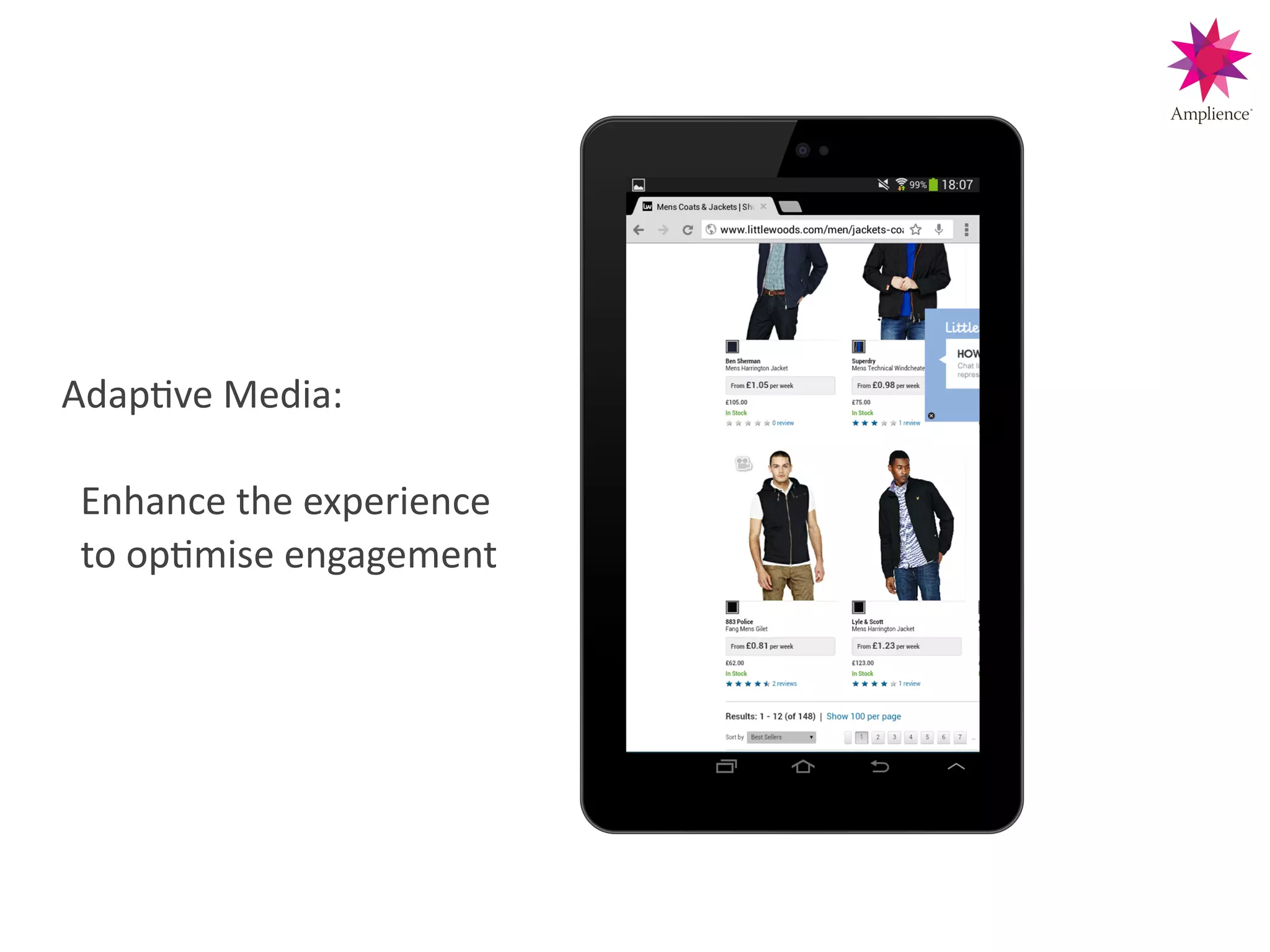 AdapCve!Media:!
 
!!Enhance!the!experience 
!!to!opCmise!engagement
 