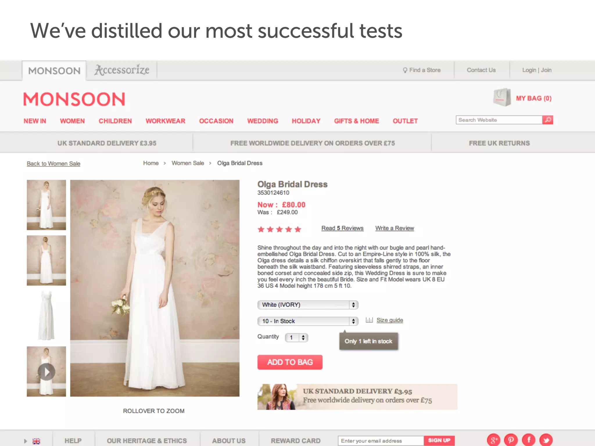 We’ve distilled our most successful tests
 