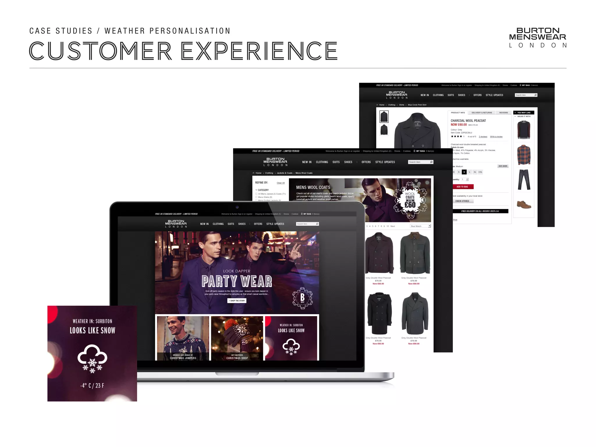 CUSTOMER EXPERIENCE
C A S E S T U D I E S / W E A T H E R P E R S O N A L I S A T I O N
 