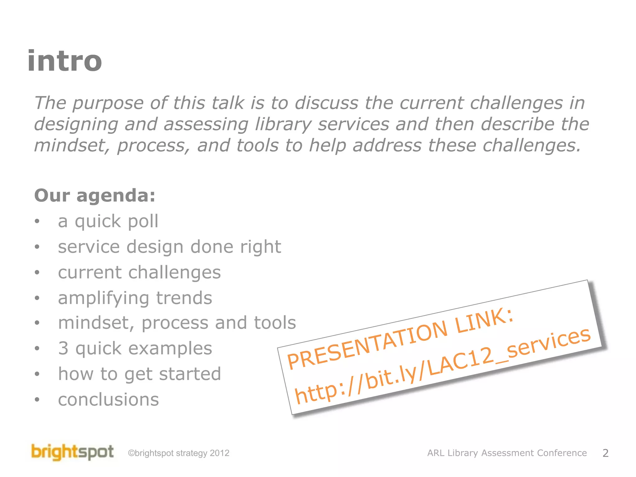Library Service Design and Assessment | PDF