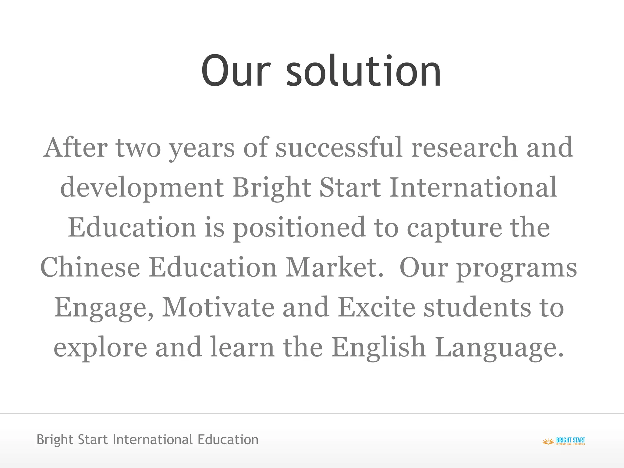 bright program Images High Quality Grahic Bright start international education investment overview | PDF