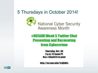 5 Thursdays in October 2014! 
 