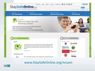 www.StaySafeOnline.org/ncsam 
 