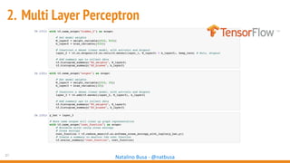 21
Natalino Busa - @natbusa
2. Multi Layer Perceptron
 