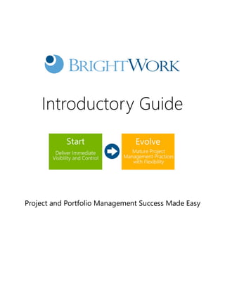 Introductory Guide




Project and Portfolio Management Success Made Easy
 