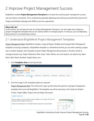 Brightwork Project Management Introductory Guide - From Atidan | PDF