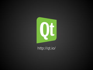http://qt.io/
 