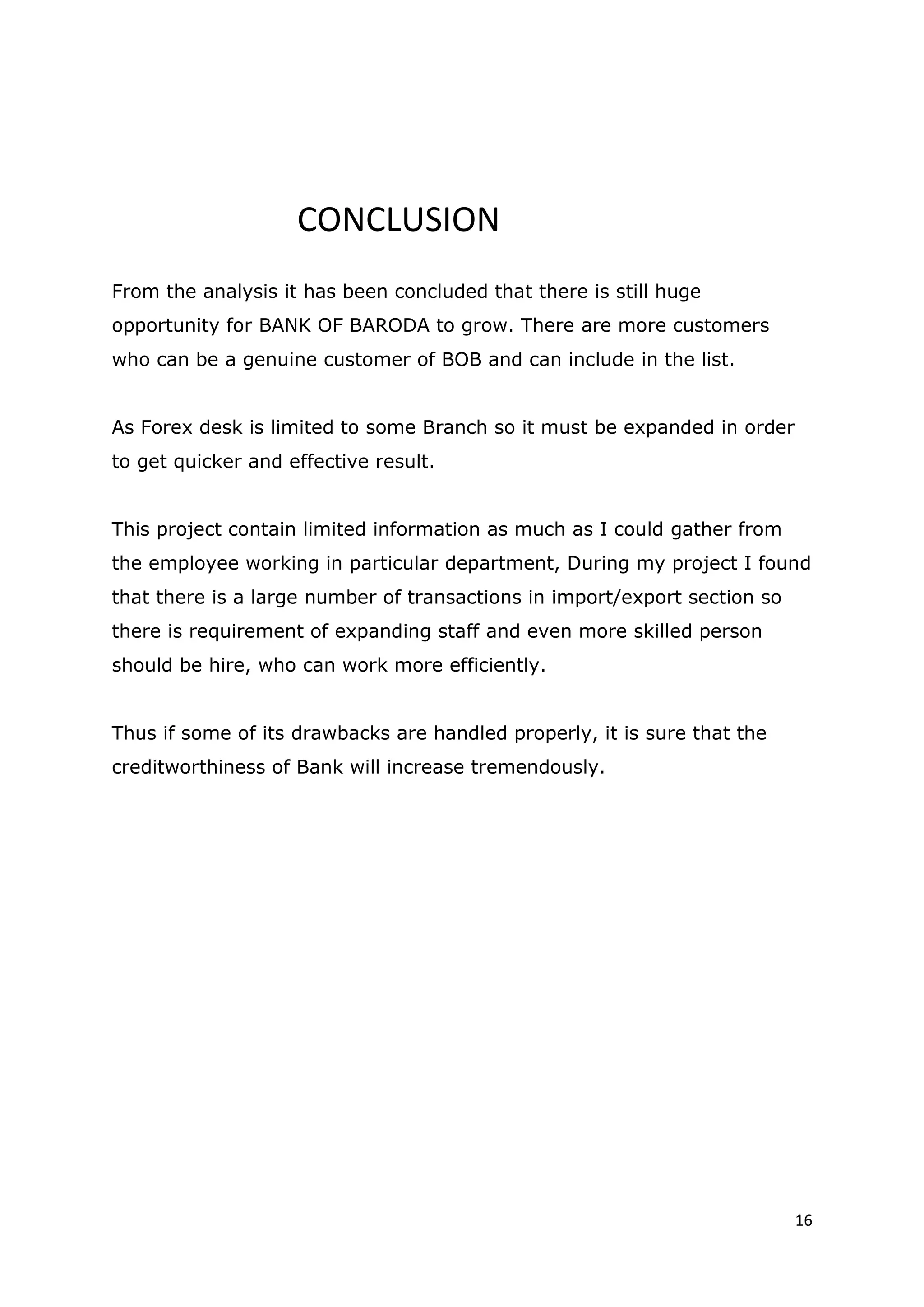 Brijal's report on import n export