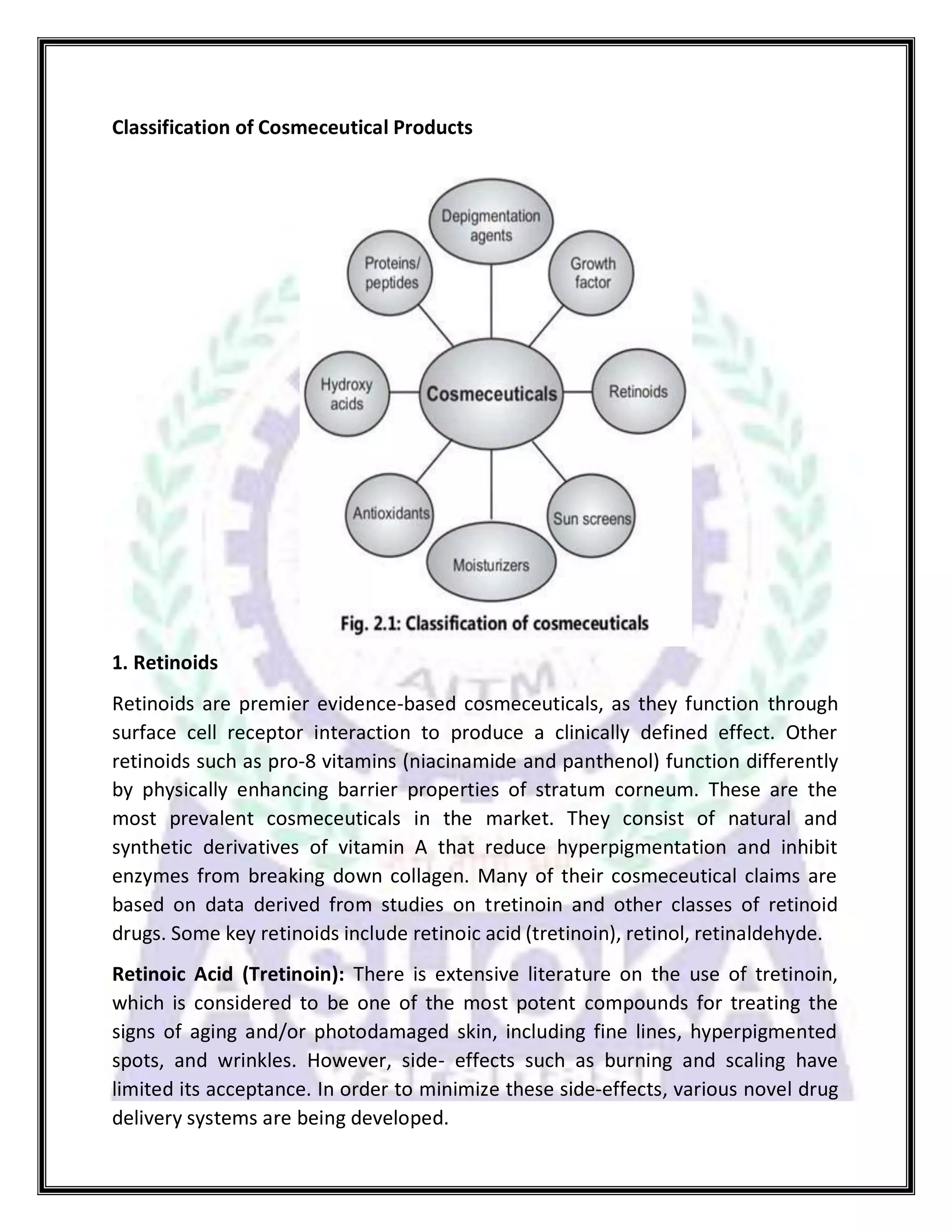 classification of cosmetics - learning objectives at... Cosmetic products | PDF