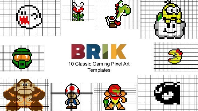 10 classic gaming pixel art templates art templates