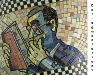 Image used under a CC licence from http://www.flickr.com/photos/takomabibelot/1387587933/Defragmentation?