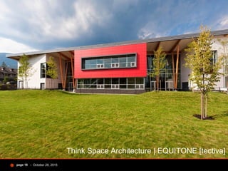 - October 28, 2015page 18
Think Space Architecture | EQUITONE [tectiva]
 