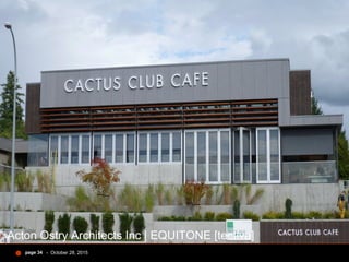 - October 28, 2015page 34
Acton Ostry Architects Inc | EQUITONE [tectiva]
 