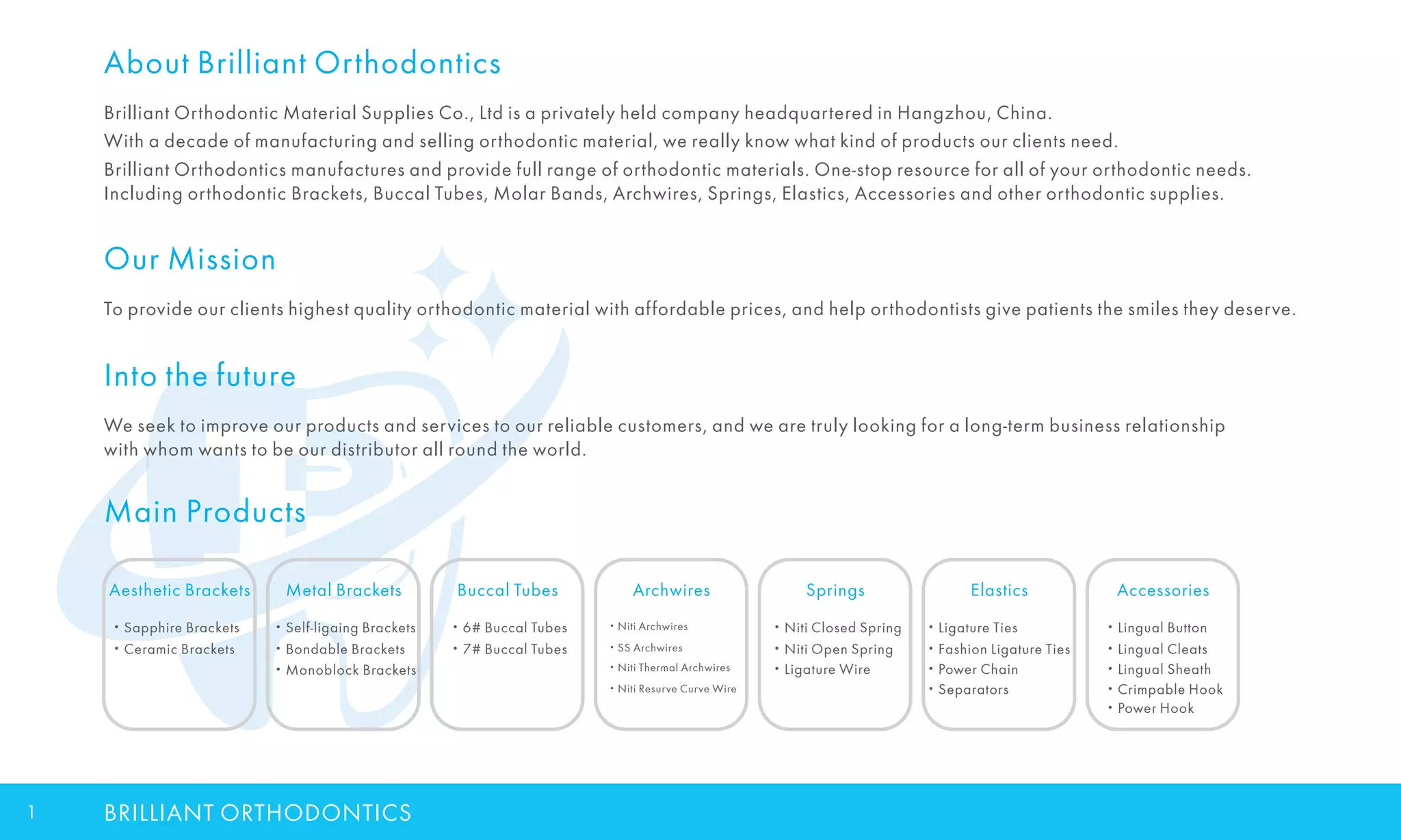 Brilliant orthodontics catalog PDF