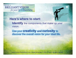 Create a Brilliant Vision for Your Life & Business | PDF