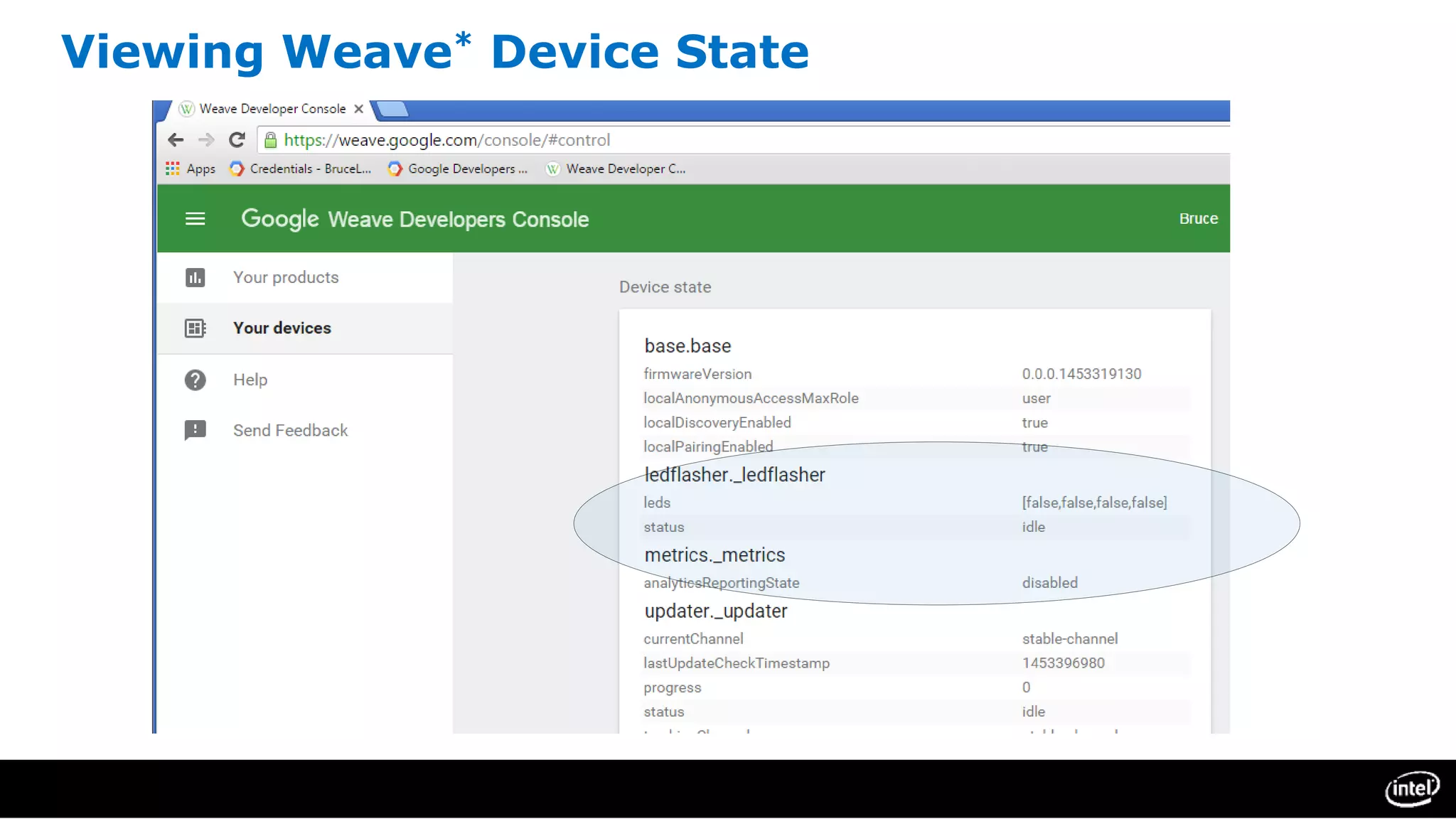 Viewing Weave* Device State
 