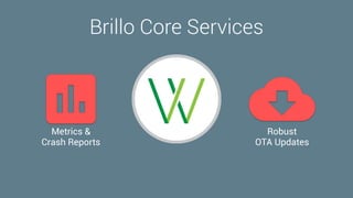 Brillo Core Services
Metrics &
Crash Reports
Robust
OTA Updates
 