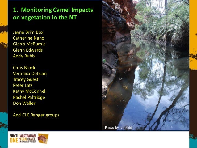 Jayne Brim-Box et al: 'Monitoring the impact of feral ...
