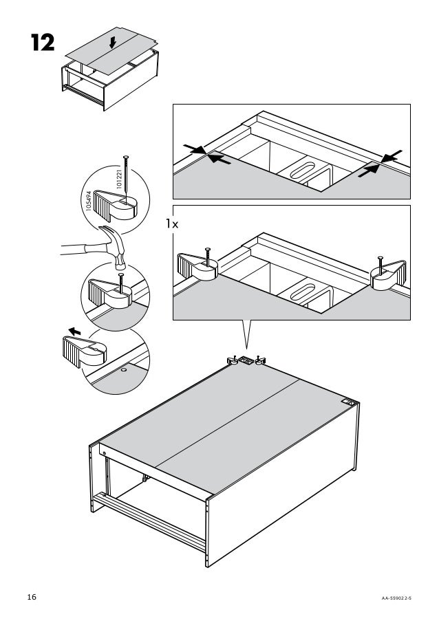 Brimnes dresser assembly instructions