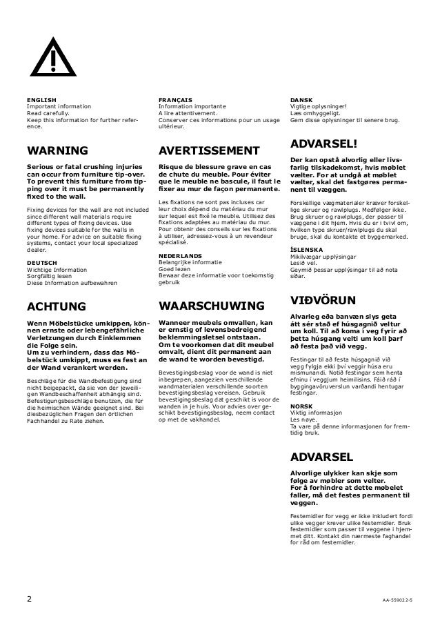 Brimnes dresser assembly instructions