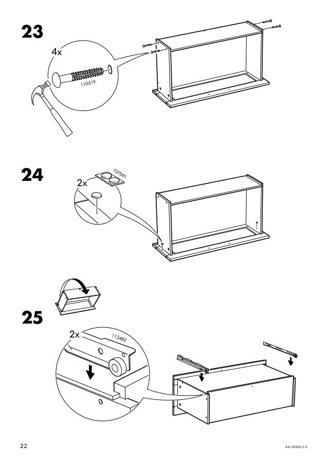 Brimnes dresser assembly instructions