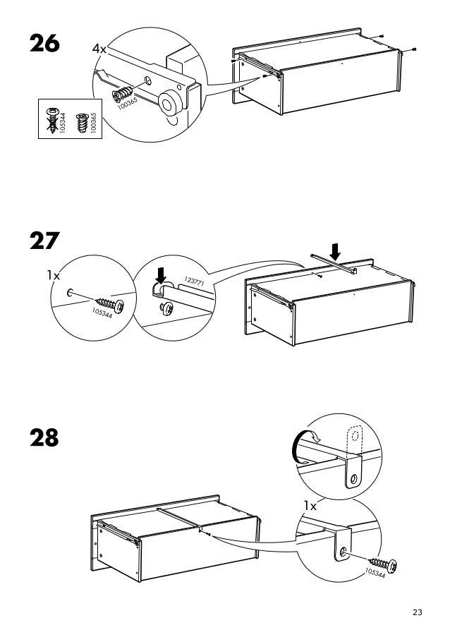 Brimnes dresser assembly instructions