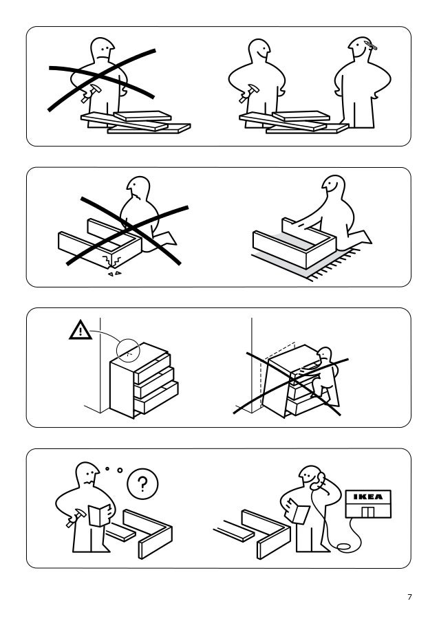Brimnes dresser assembly instructions