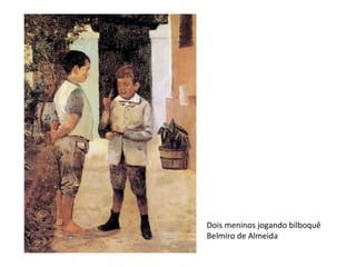 Dois meninos jogando bilboquê Belmiro de Almeida 