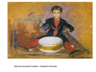 Menino tocando tambor – Rodolfo Amoedo  