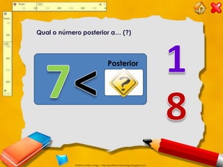 Qual o número posterior a… (?)




                                        Posterior




            Partilhar Ombro Amigo – http://partilharombroamigo.blogspot.com
 