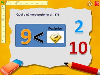 Qual o número posterior a… (?)




                                        Posterior




            Partilhar Ombro Amigo – http://partilharombroamigo.blogspot.com
 