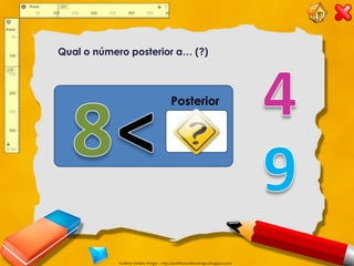 Qual o número posterior a… (?)




                                        Posterior




            Partilhar Ombro Amigo – http://partilharombroamigo.blogspot.com
 