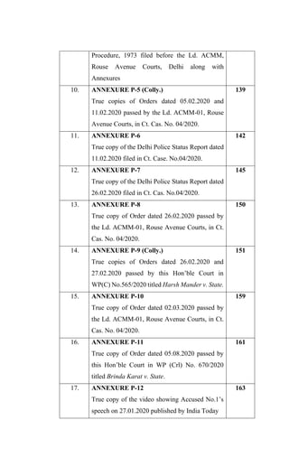 Procedure, 1973 filed before the Ld. ACMM,
Rouse Avenue Courts, Delhi along with
Annexures
10. ANNEXURE P-5 (Colly.)
True ...