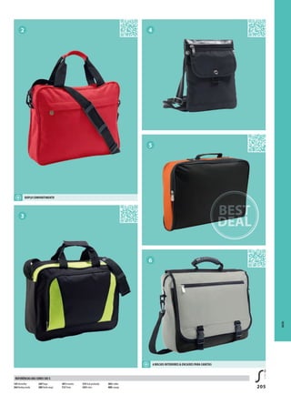 205
2 4
5
6
3
SACOS
DUPLO COMPARTIMENTO
6 BOLSOS INTERIORES & ENCAIXES PARA CANETAS
145Vermelho
264Verdeg arrafa
269Tropa
280Verde maçã
301A marelo
312 Preto
319 Azul profundo
345A rtico
385G rafite
400L aranja
REFERÊNCIAS DAS CORES SOL’S
 